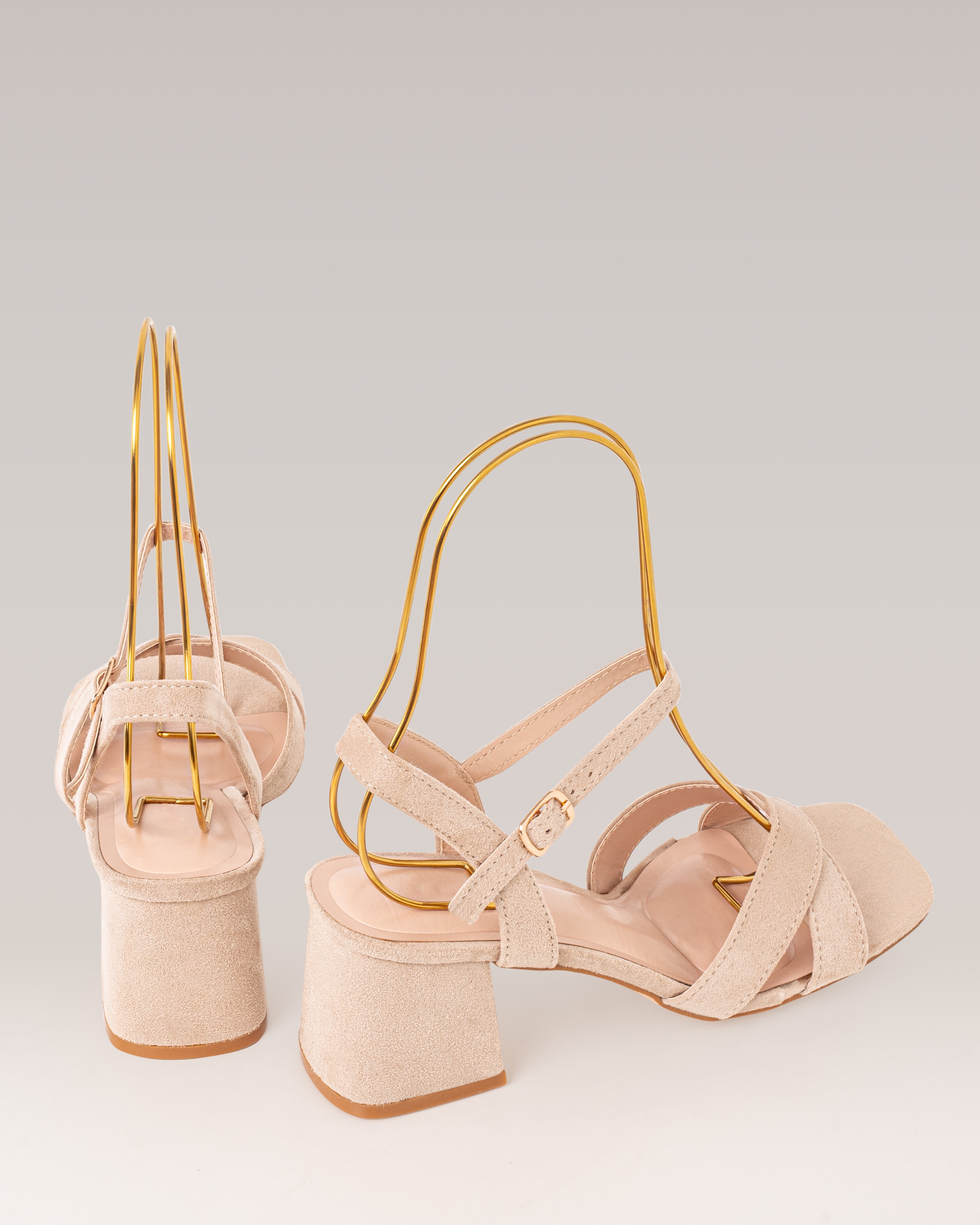 Sandalia de Tacón - AVEN - Beige