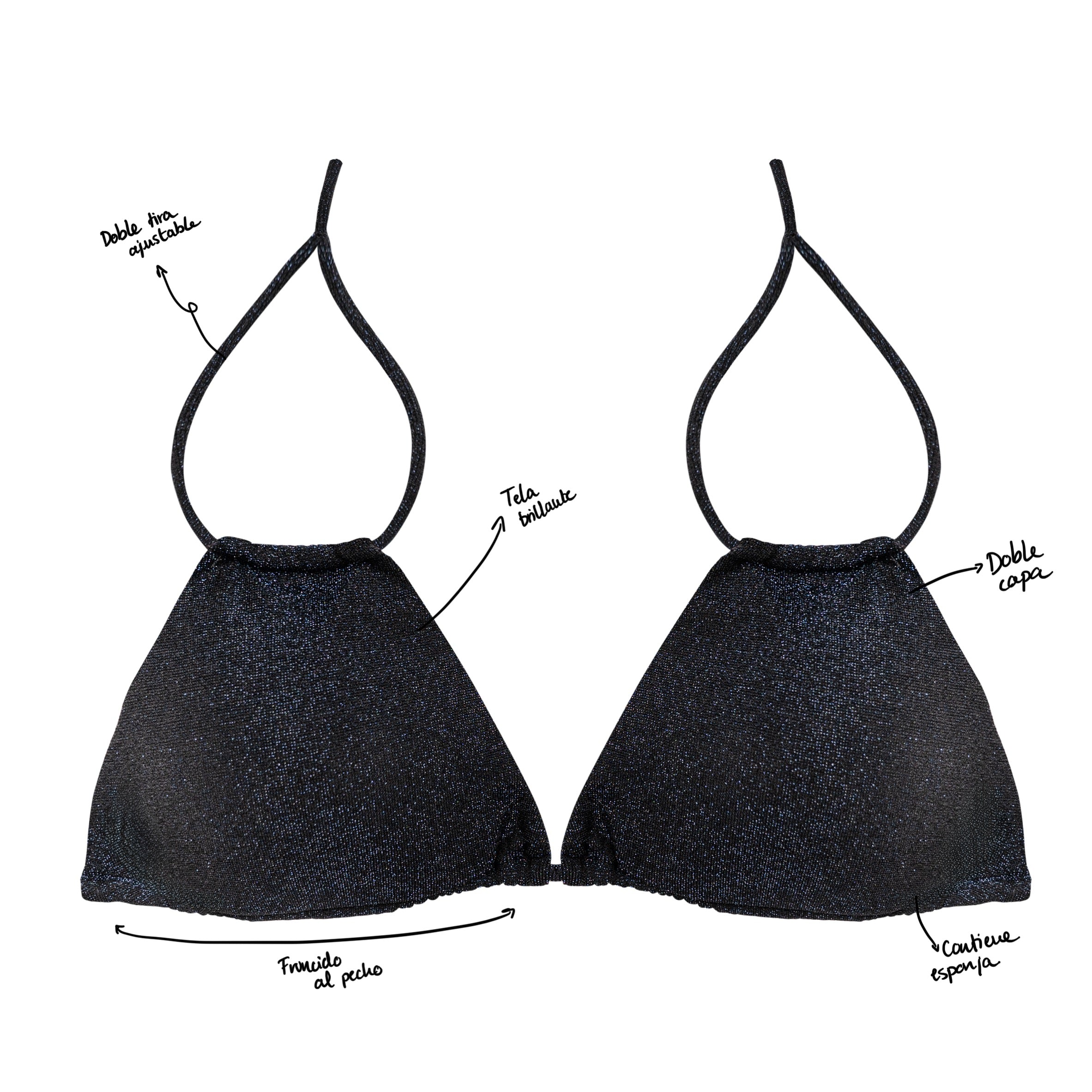 TOP Bikini - Ibiza - Black Diamond