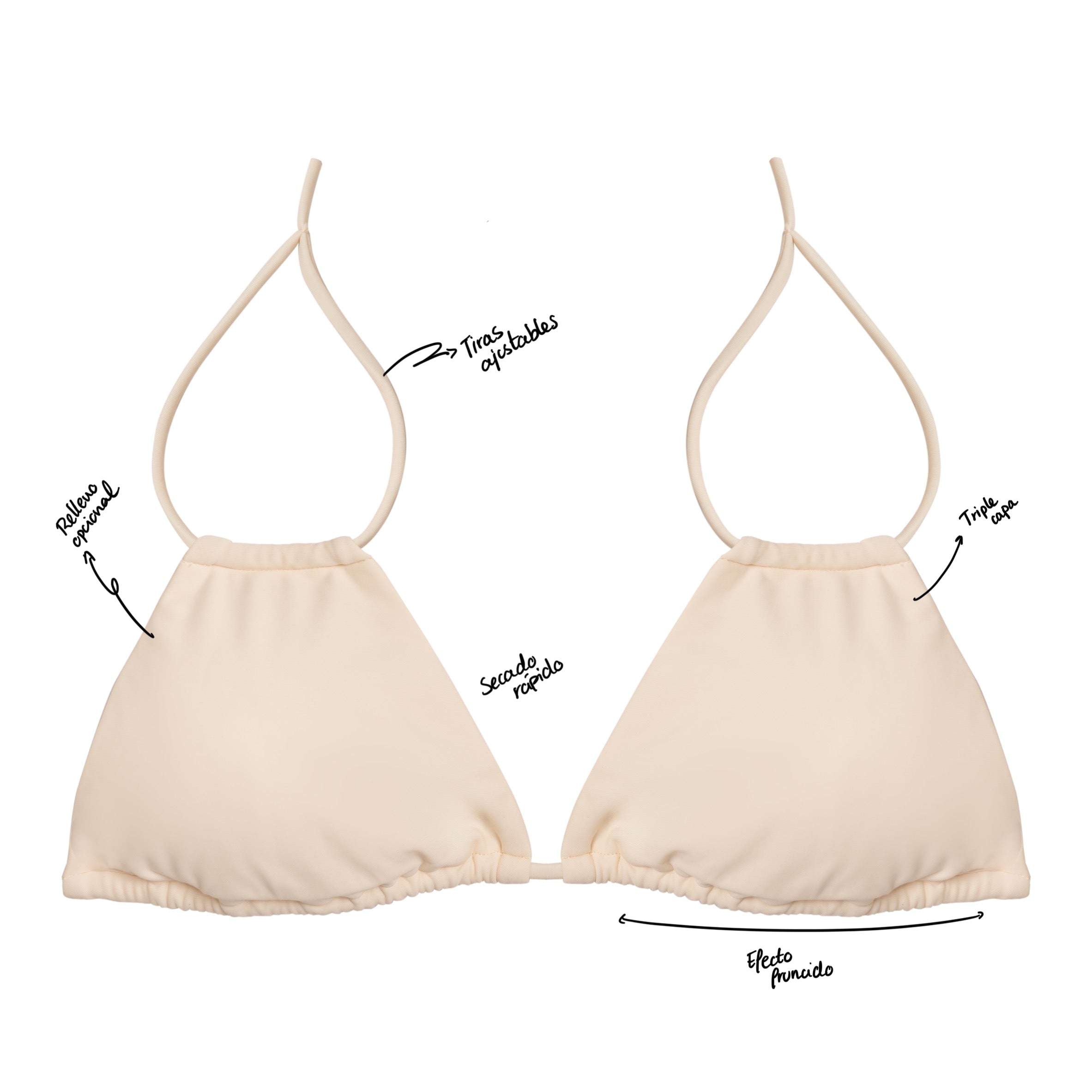 TOP Bikini - Ibiza - Blanco Roto