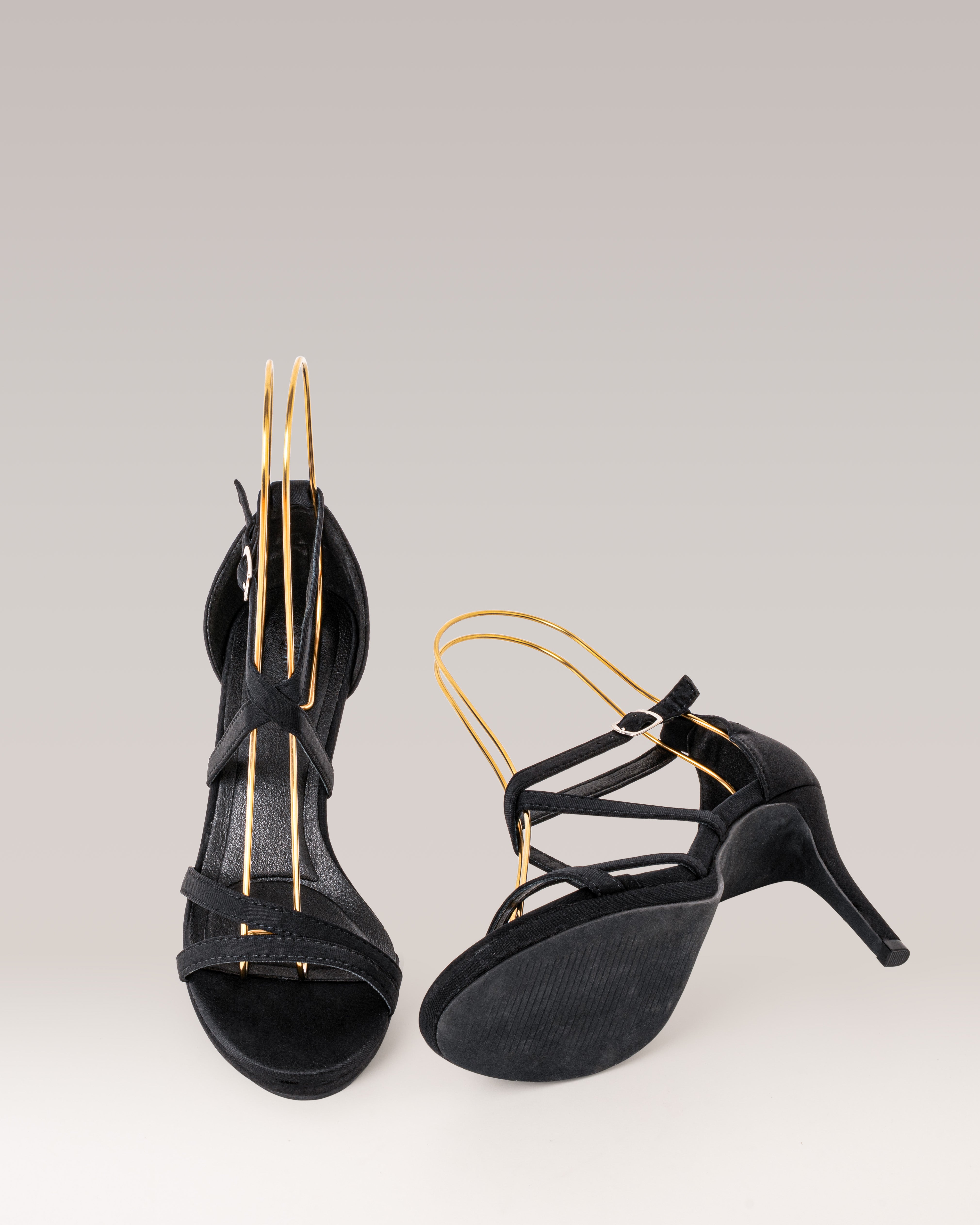 Sandalia de Tacón - ORIA - Negro