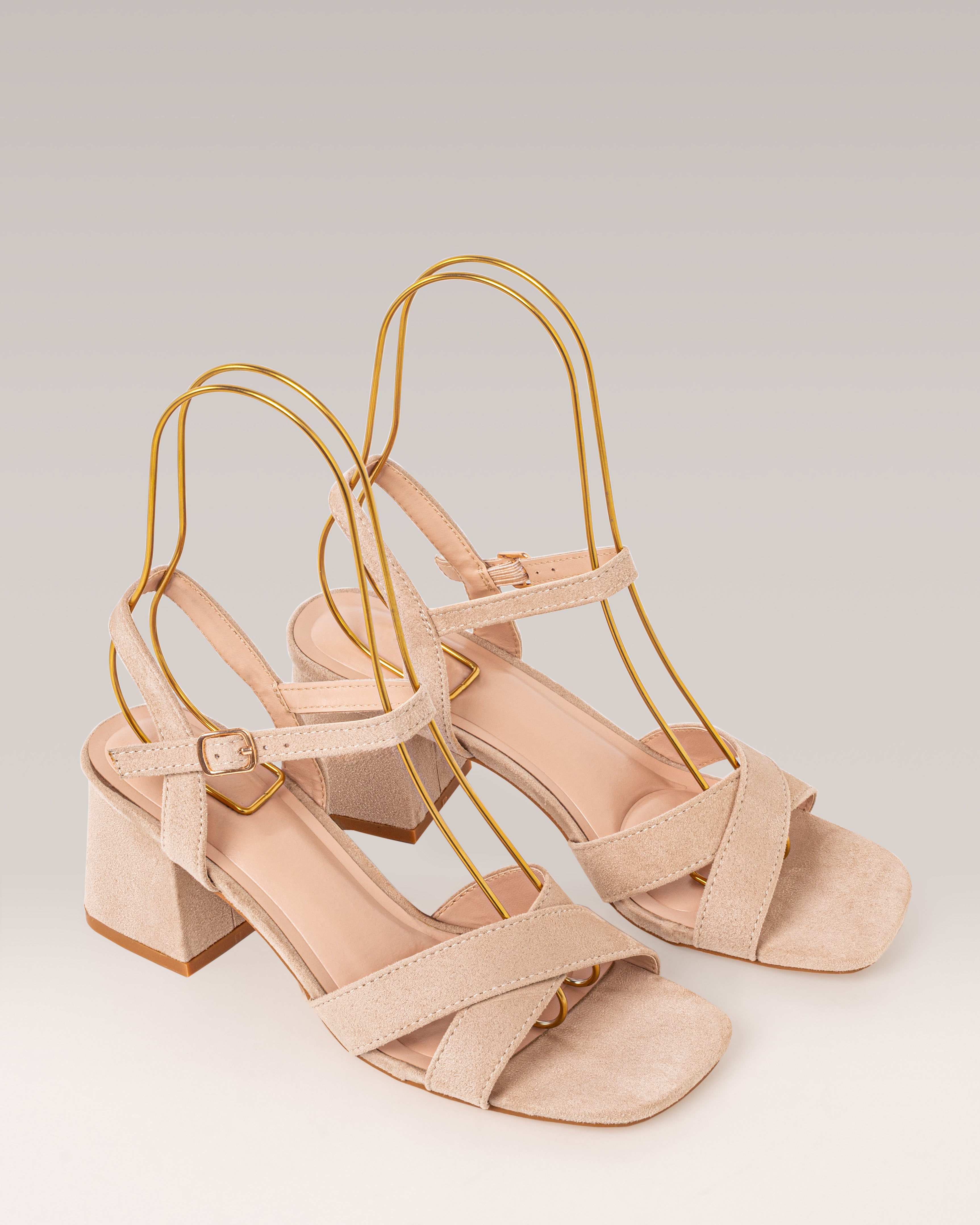 Sandalia de Tacón - AVEN - Beige