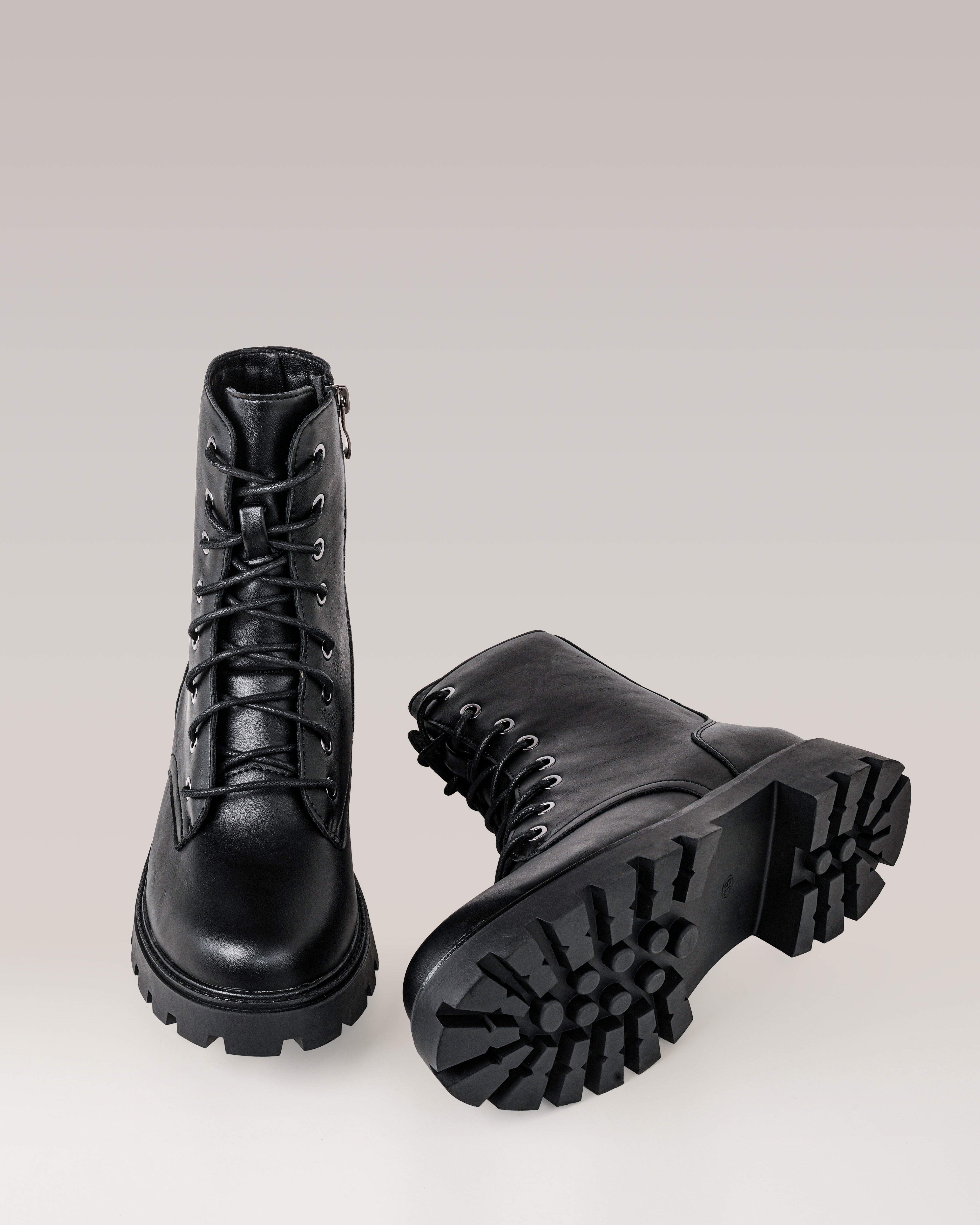 Botas Militares con Plataforma - NYRA
