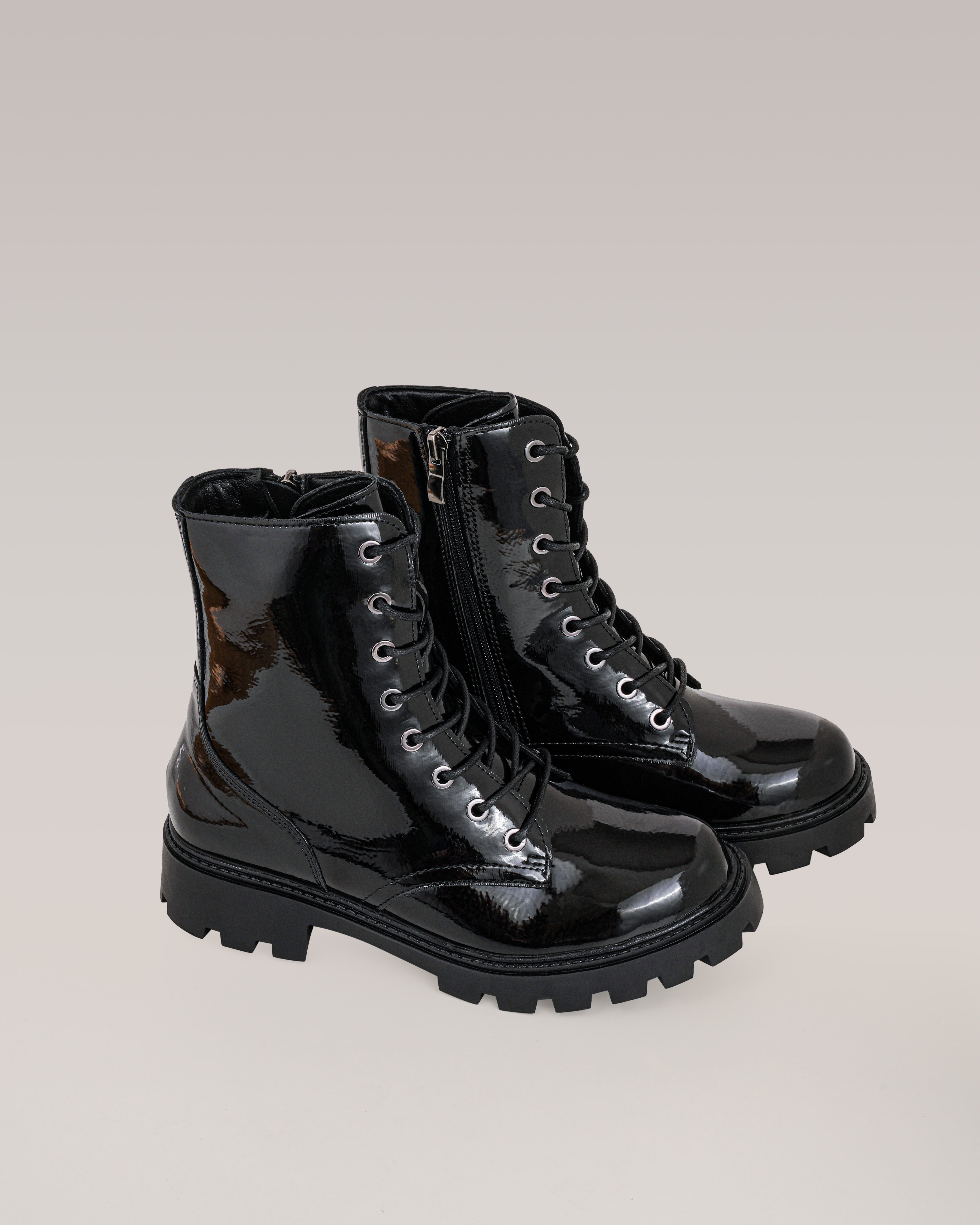 Botas Militares con Plataforma - NYRAGLOW