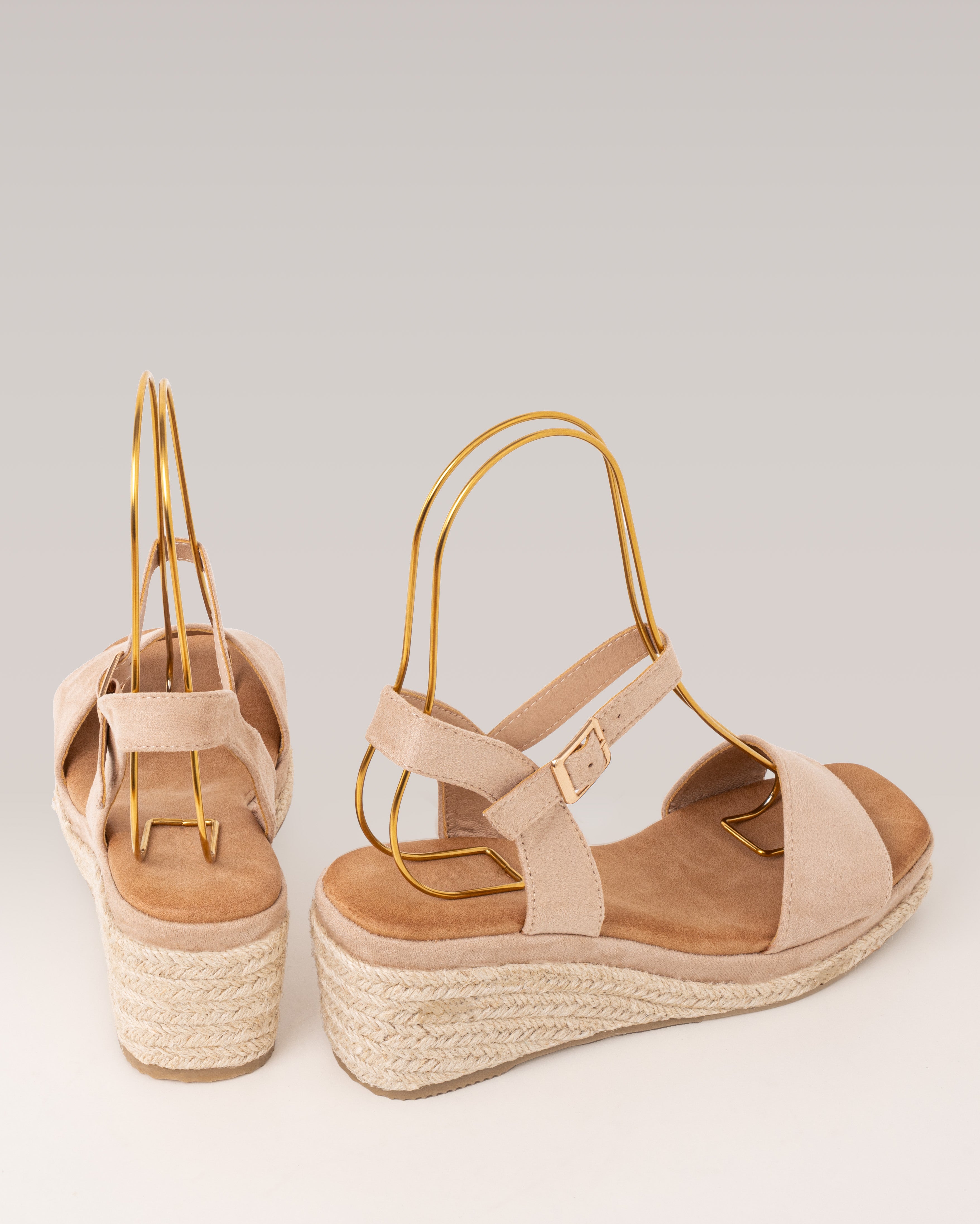 Sandalia de esparto - ELVA - Beige