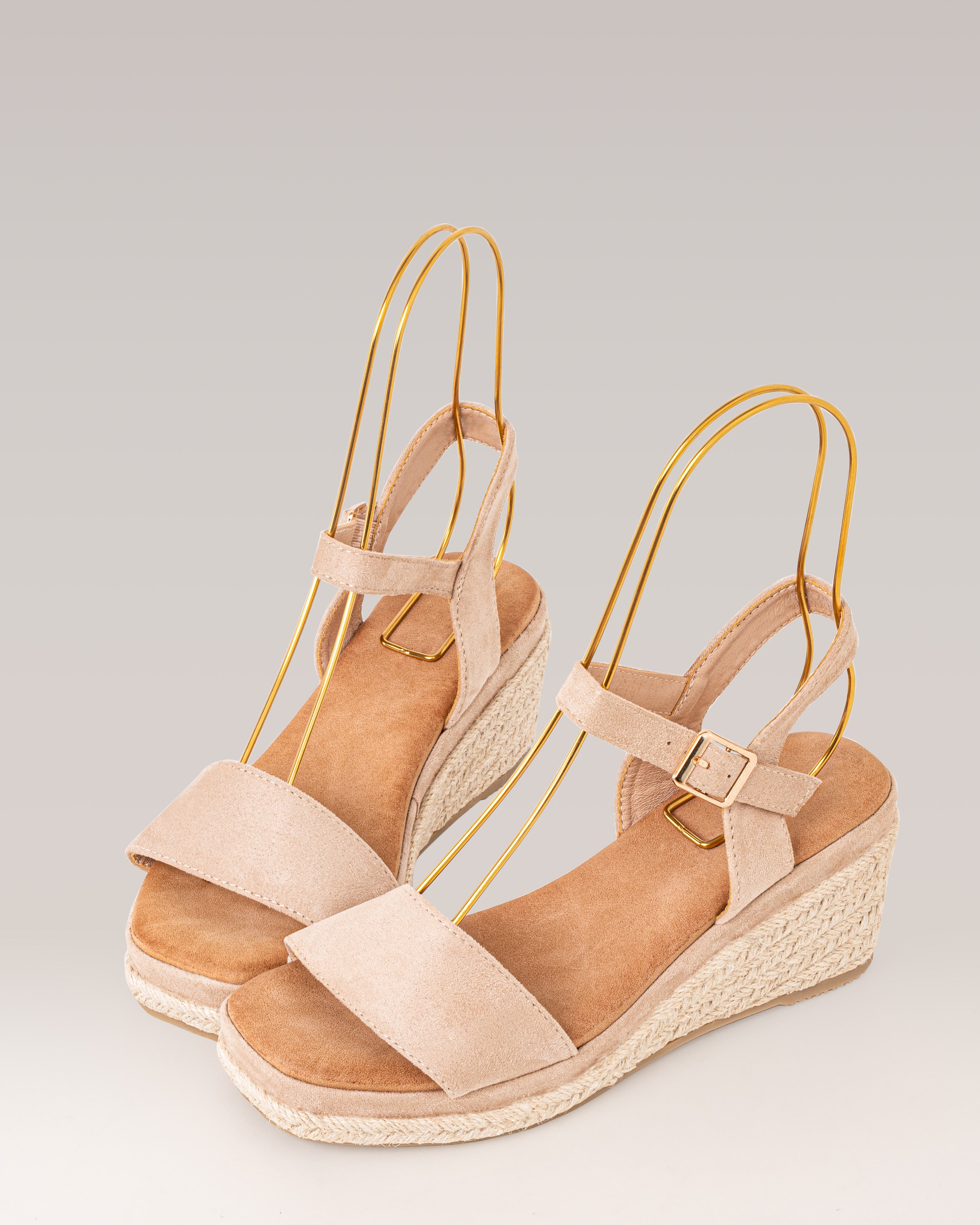 Sandalia de esparto - ELVA - Beige