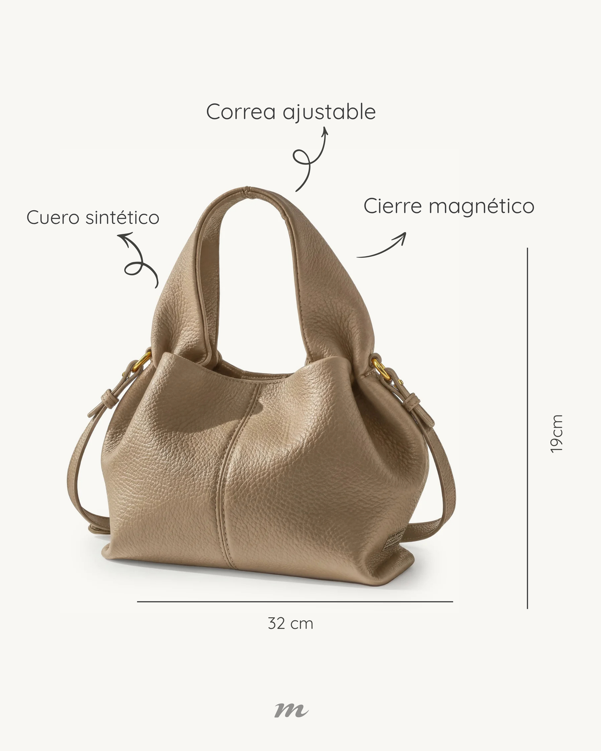 Bolso - CREPÉ - Khaki