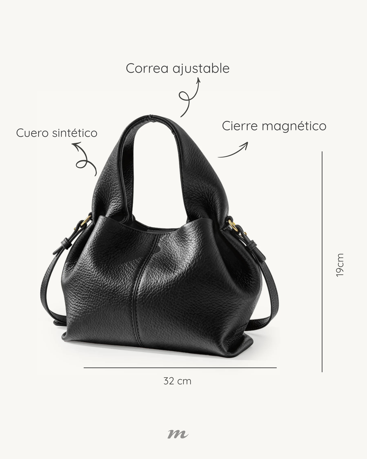 Bolso - CREPÉ - Negro