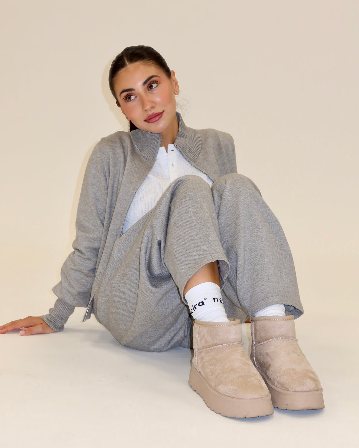 Botas Pelo - MISWINTER - Beige
