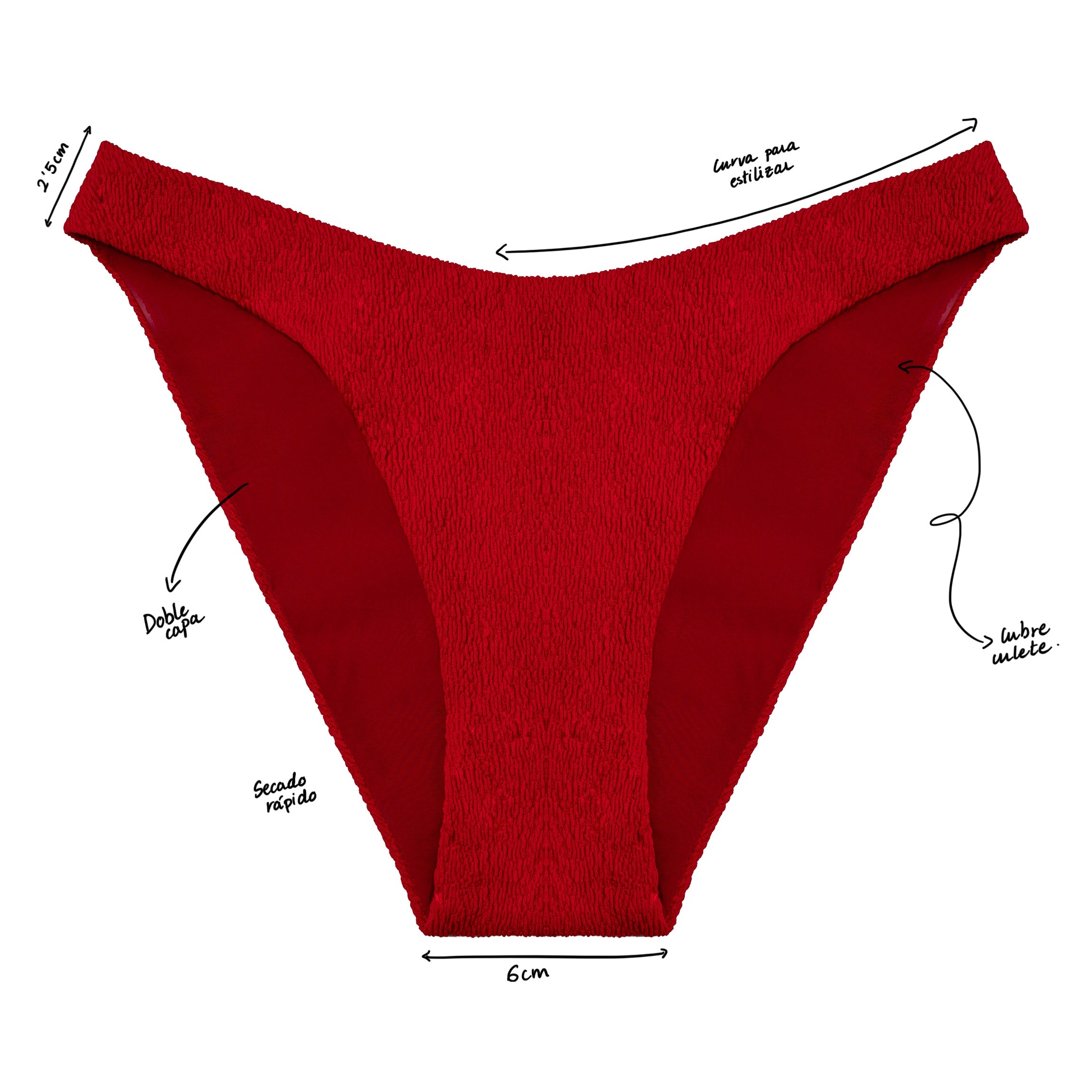 BRAGUITA Bikini - Santorini - Rojo