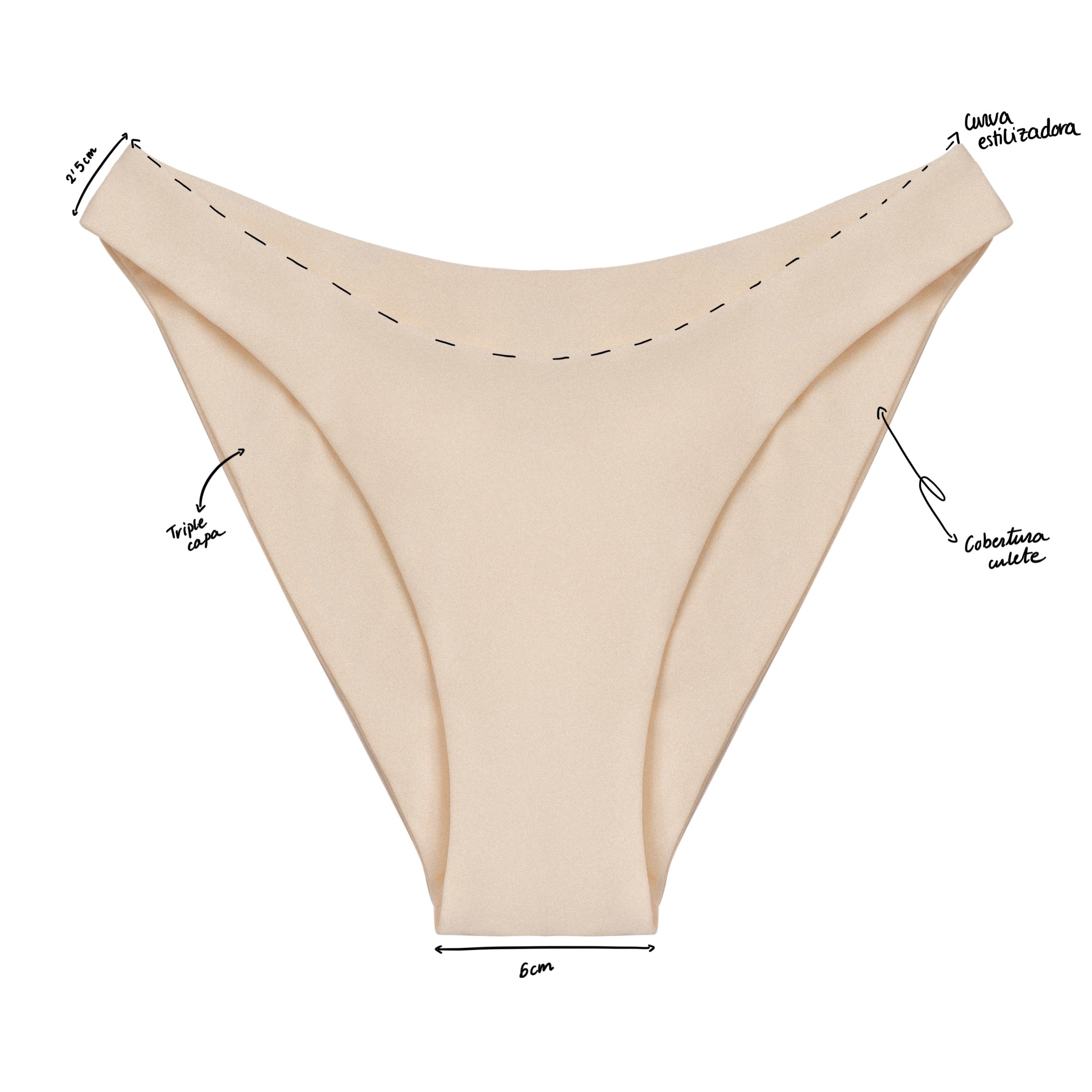 BRAGUITA Bikini - Santorini - Blanco Roto