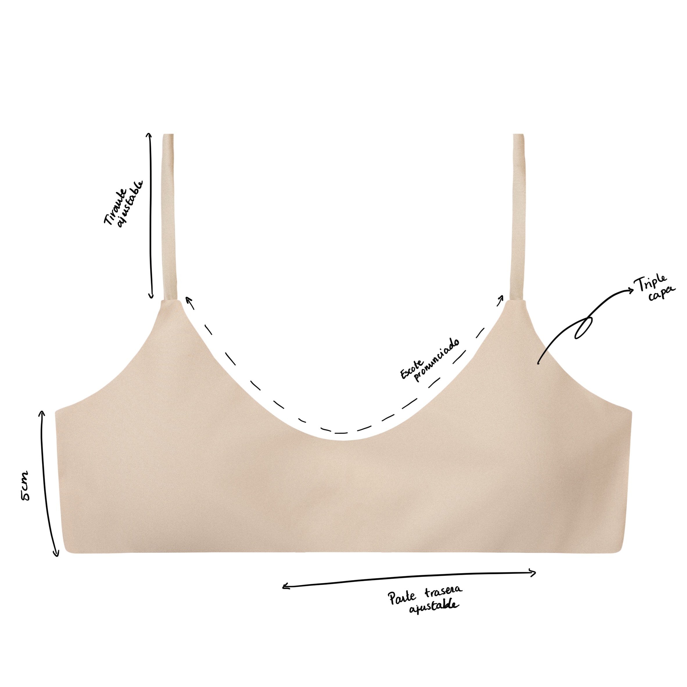 TOP Bikini - Santorini - Blanco Roto