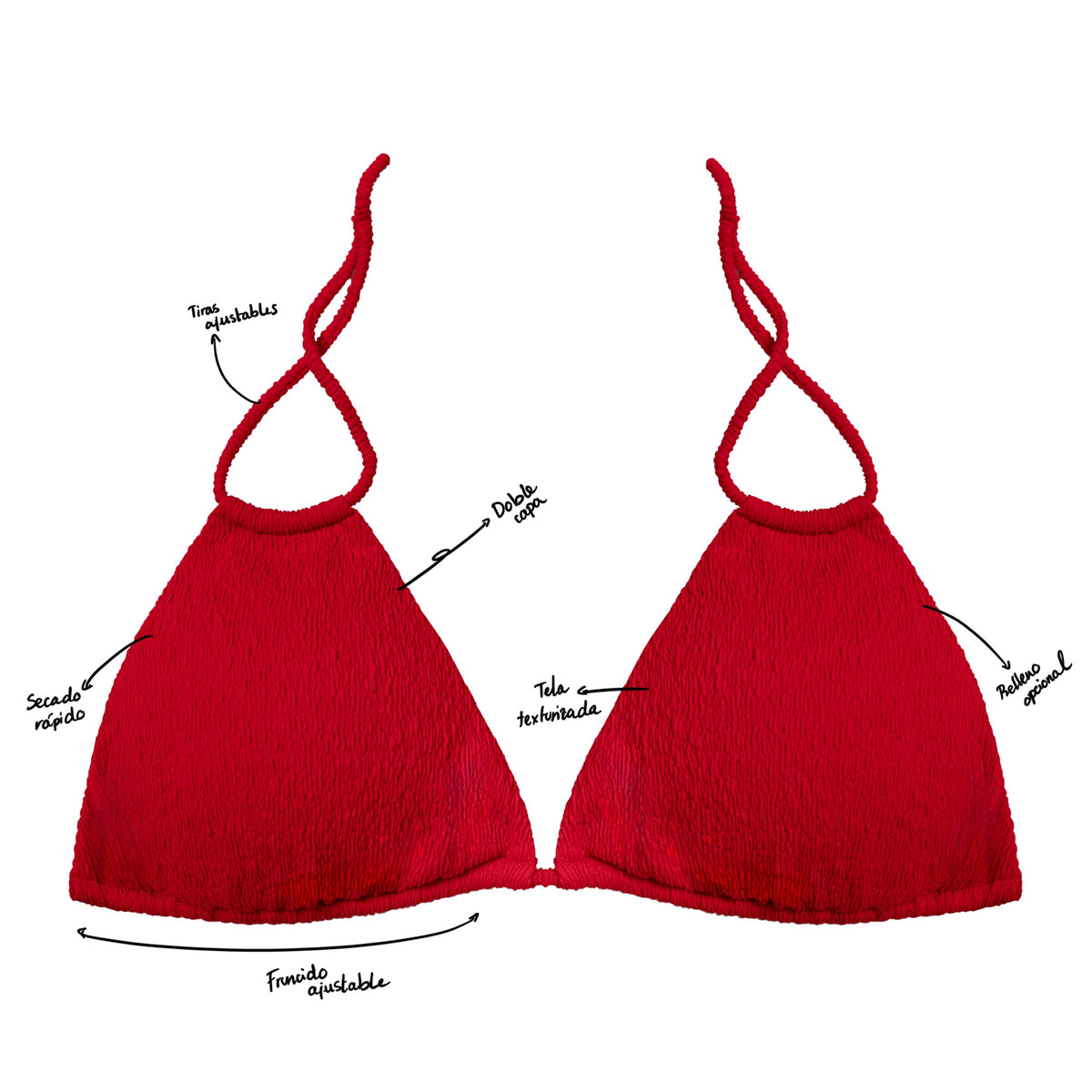 TOP Bikini - Ibiza - Rojo