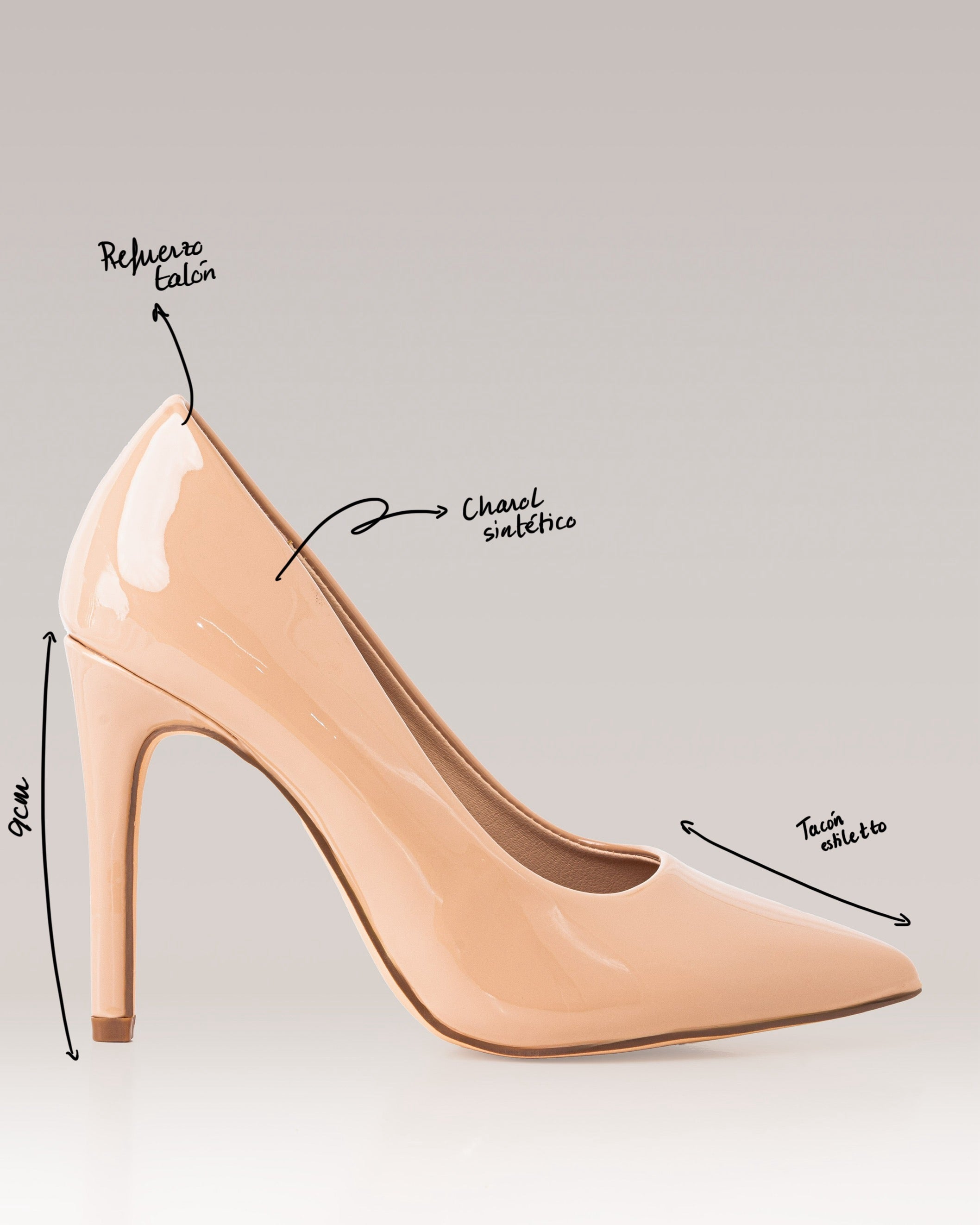 Zapato de Tacón - MYRA - Beige