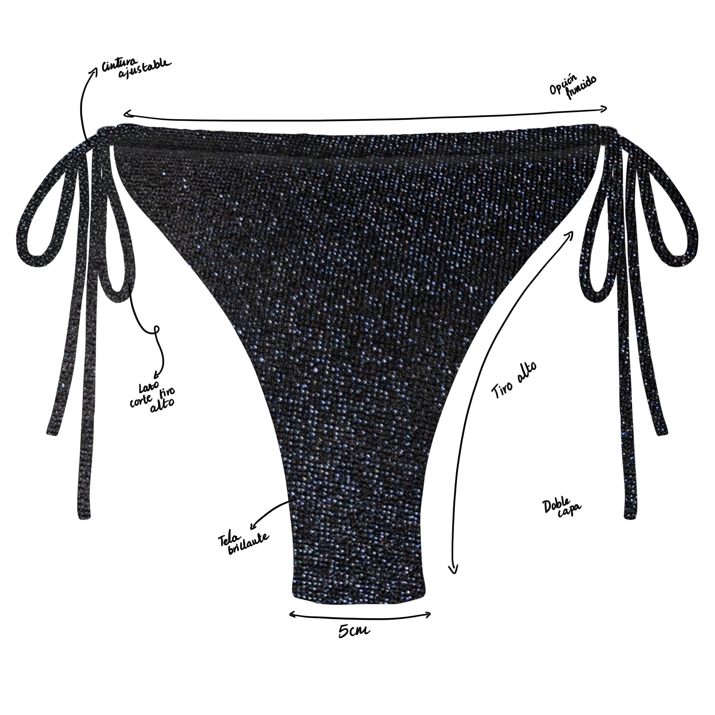 BRAGUITA Bikini - Ibiza - Black Diamond