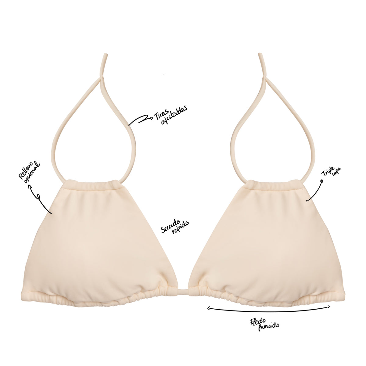 TOP Bikini - Ibiza - Blanco Roto