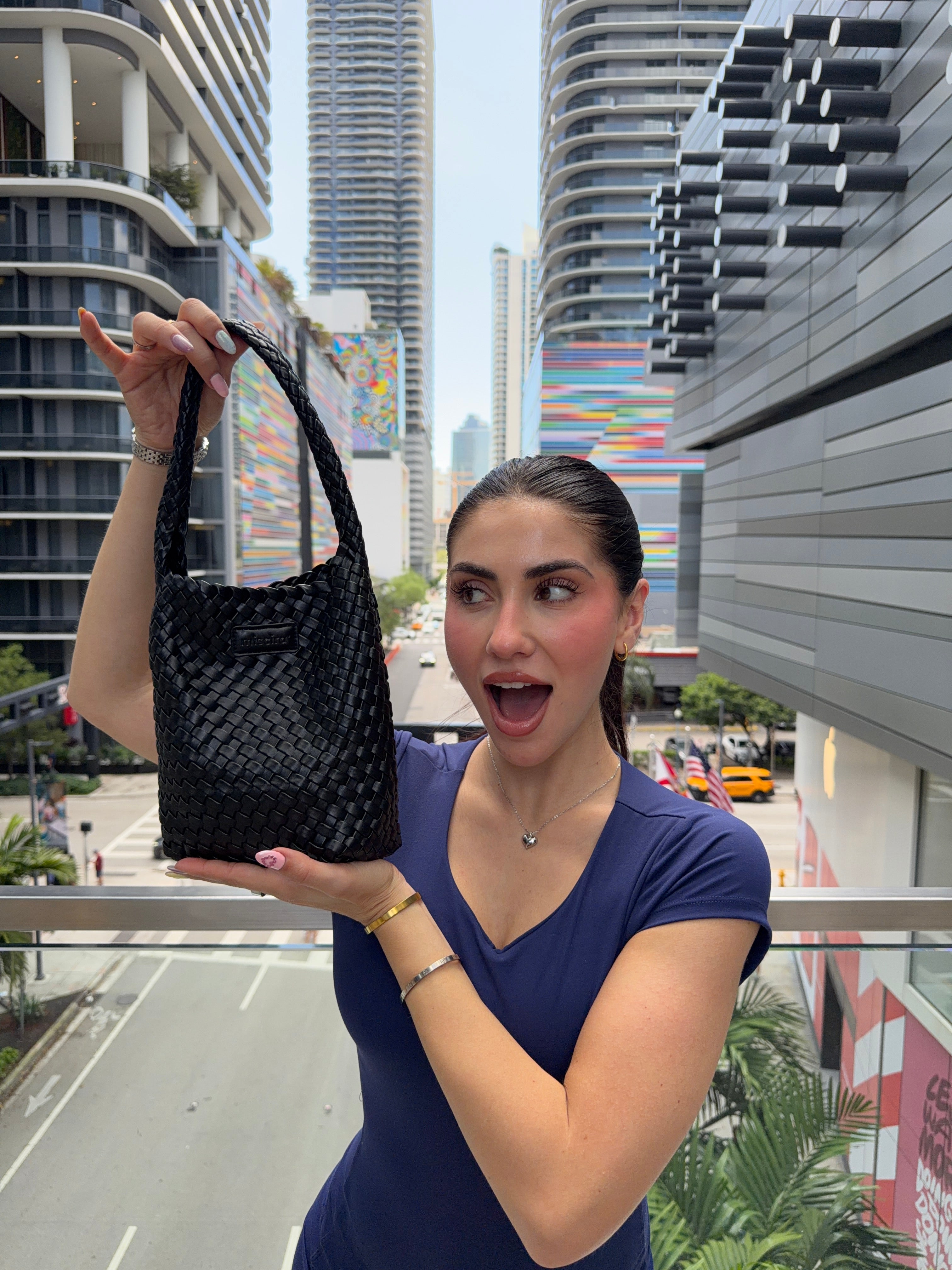 Bolso - BRAIDED- Negro