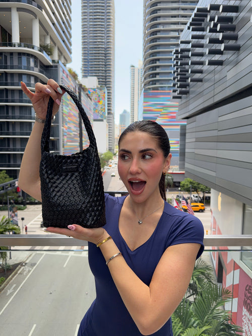 Bolso - BRAIDED - Negro