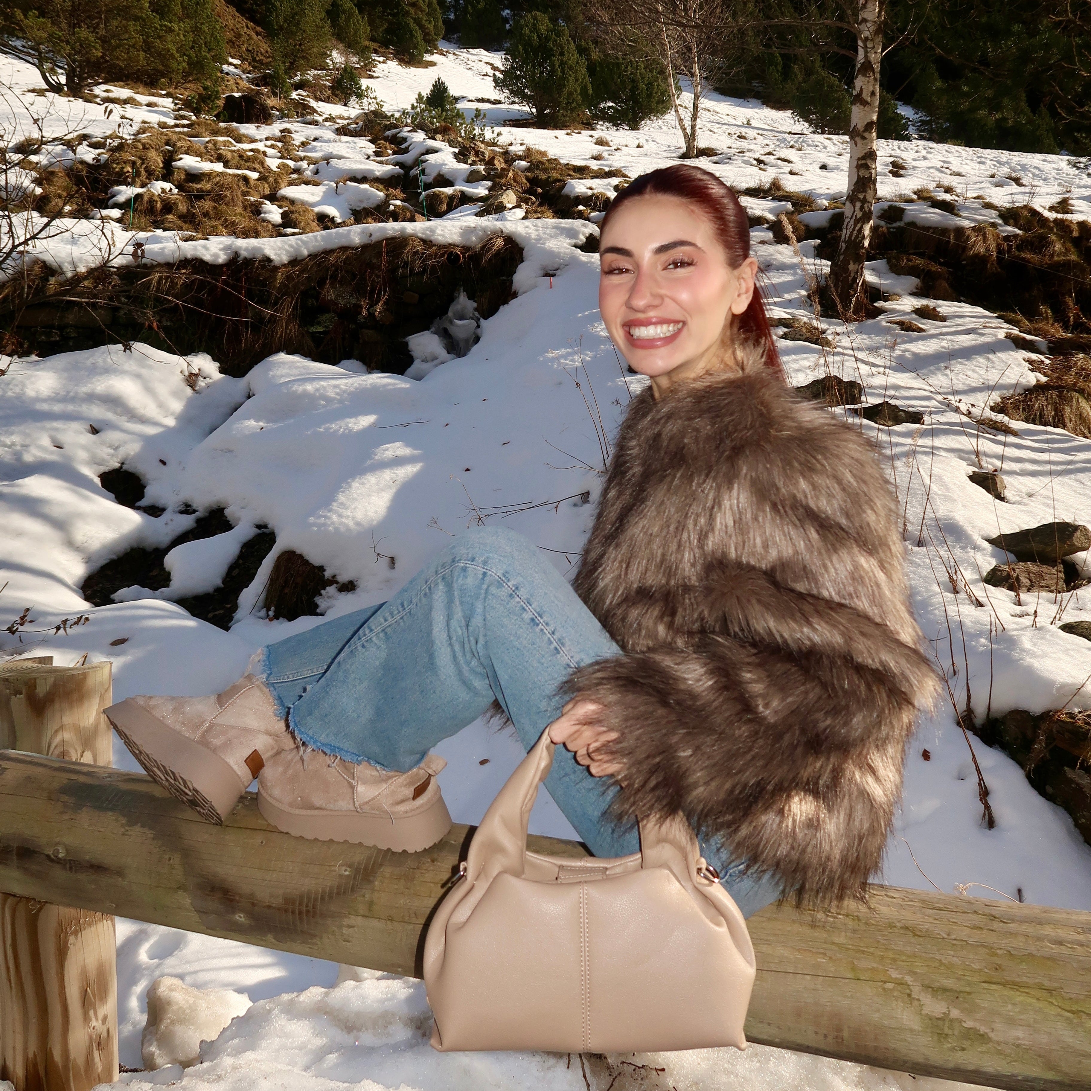 Botas Pelo - MISWINTER - Beige