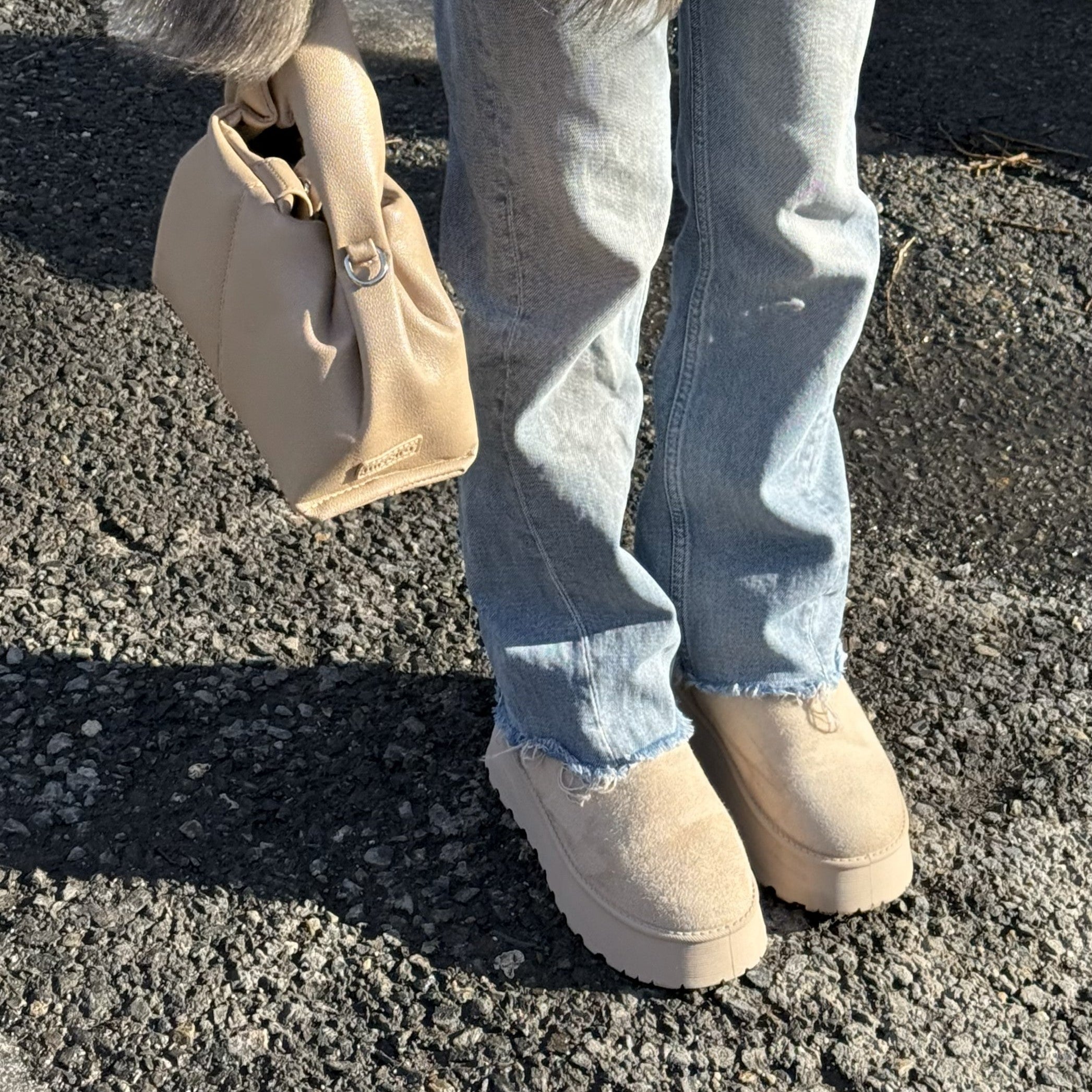 Botas Pelo - MISWINTER - Beige